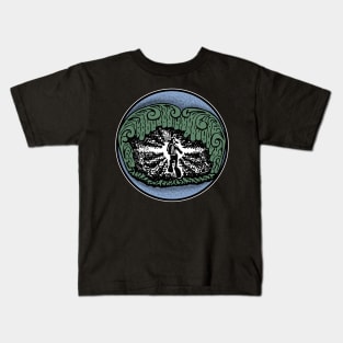 Diver sea weed kelp Kids T-Shirt